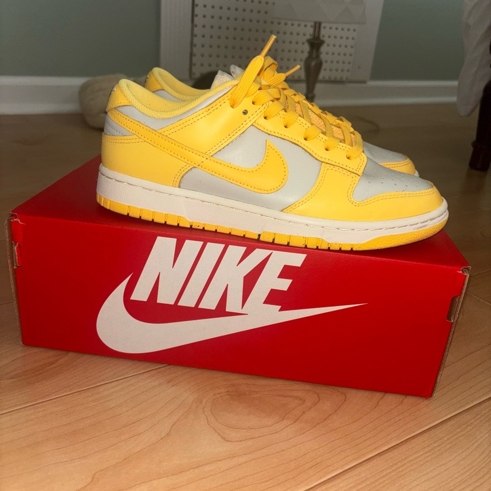 Nike Dunk Yellow and Gray Sneakers